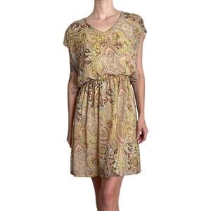 Vintage 70s Paisley Boho Dress